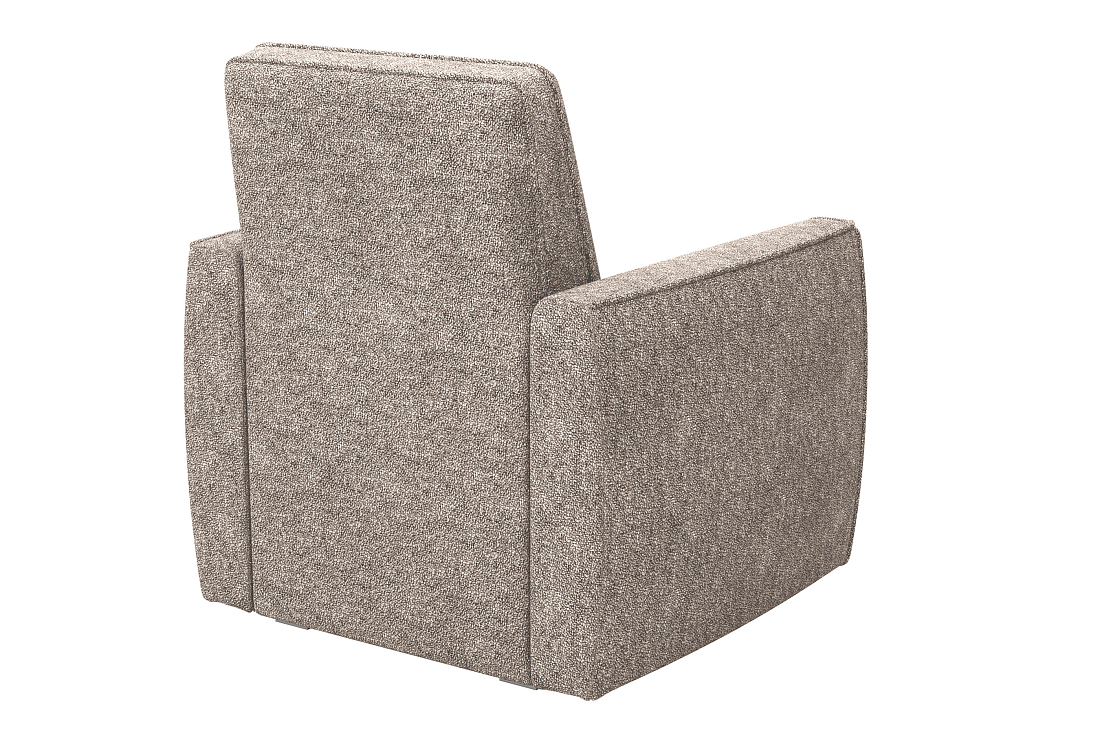 Женева / кресло для отдыха велюр bubble 12 темный беж